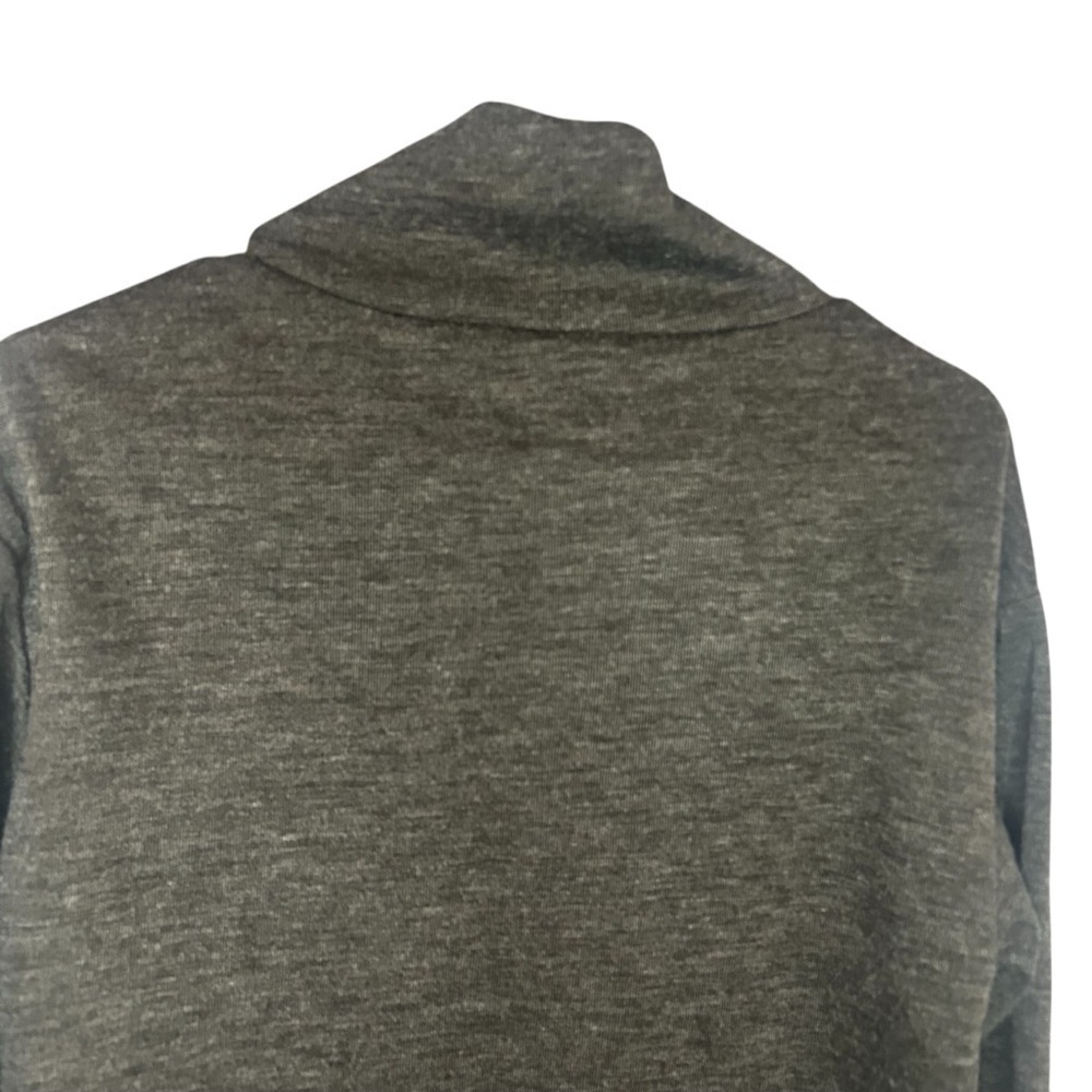 Magaschoni Gray Mock Neck Sweater | Soft Pullover Top Size Small - Picture 3 of 11